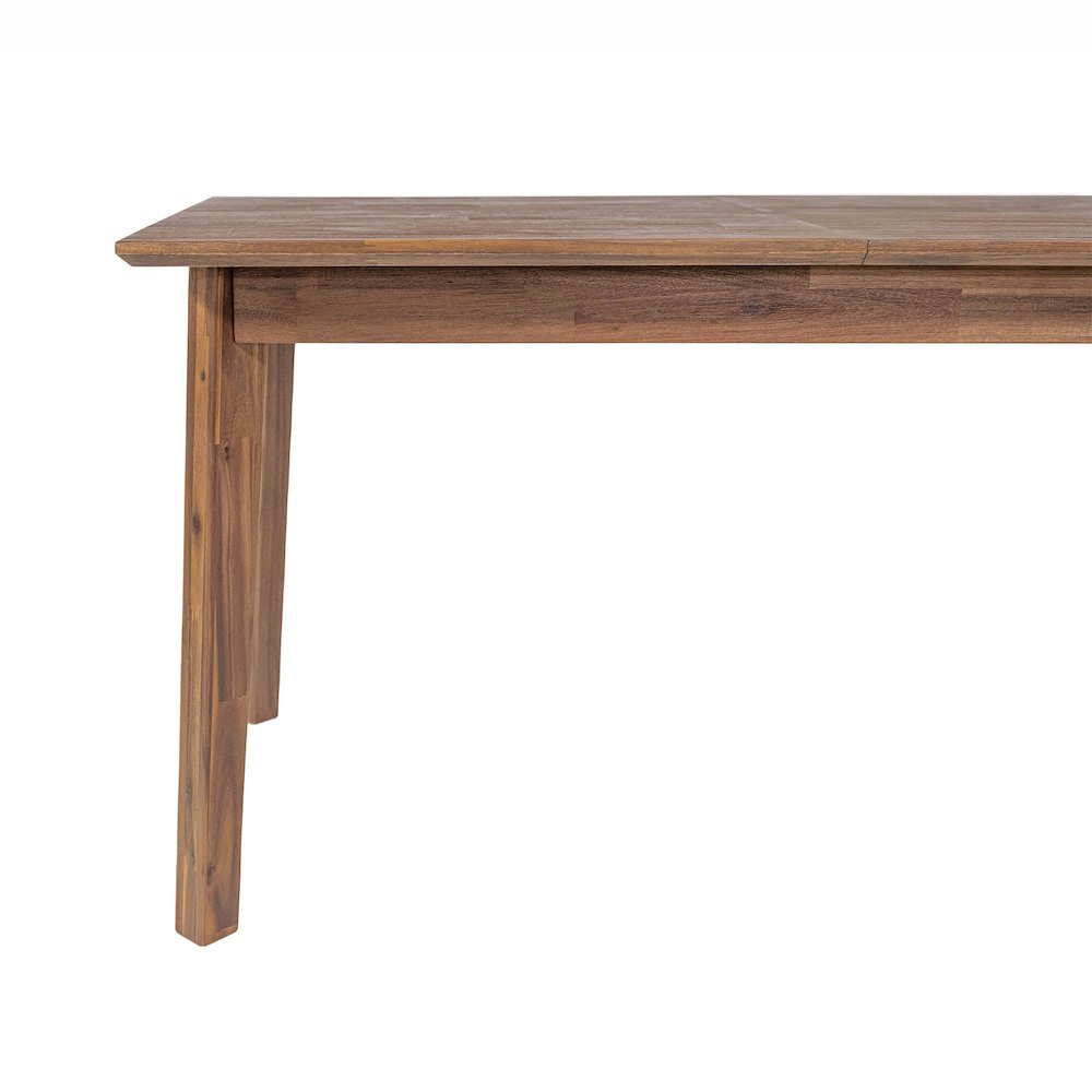 Gia Small Extension Dining Table with Butterfly System 55/71” - Warm Pecan. Picture 14