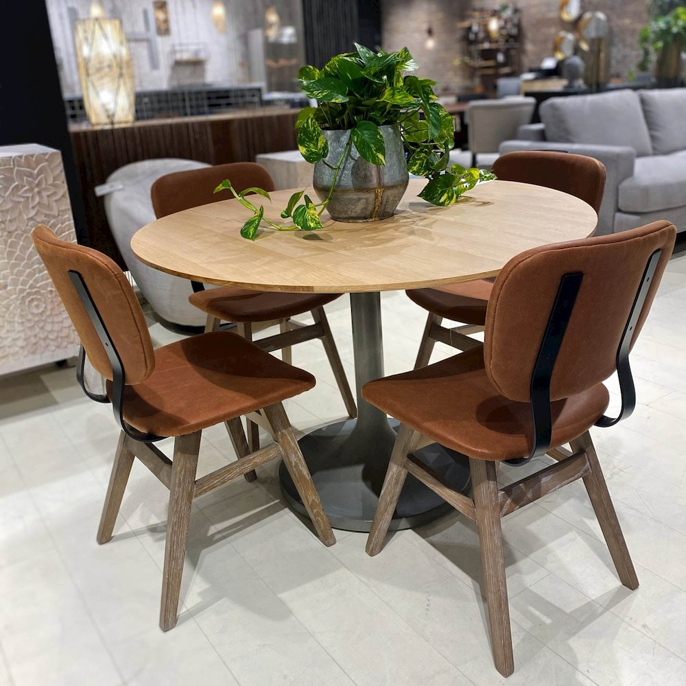 Fraser Dining Chair - Tan Brown. Picture 10