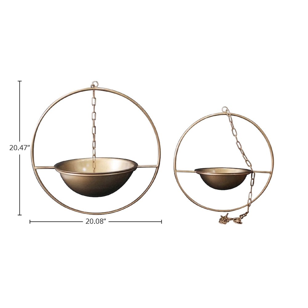 Earth Wind & Fire Hanging Pots (Set of 2). Picture 3