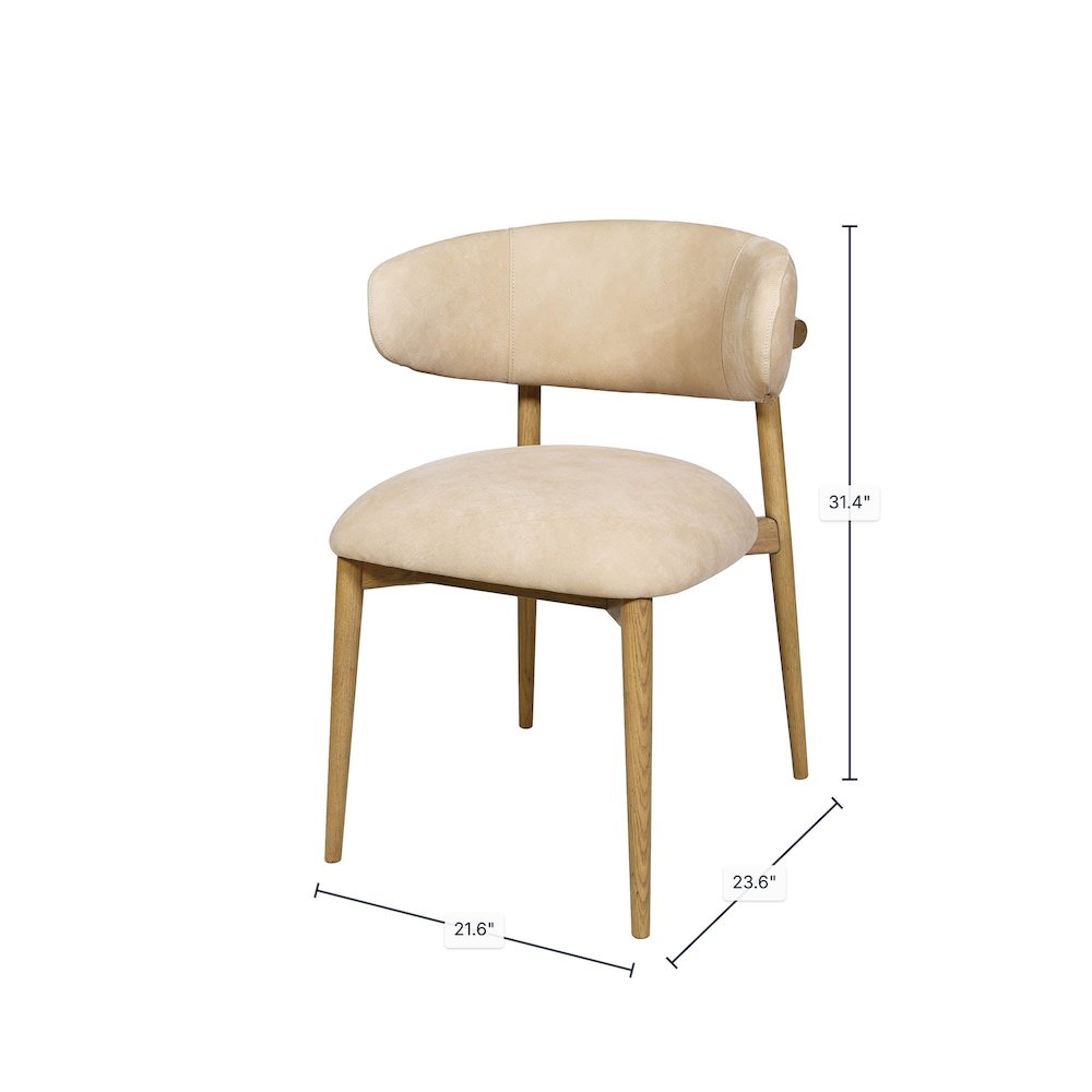 Milo Dining Chair - Natural. Picture 3