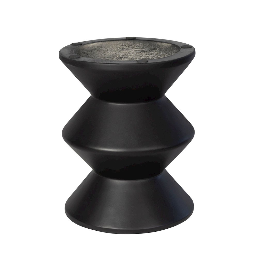 Concrete Inverted Side Table - Black. Picture 6