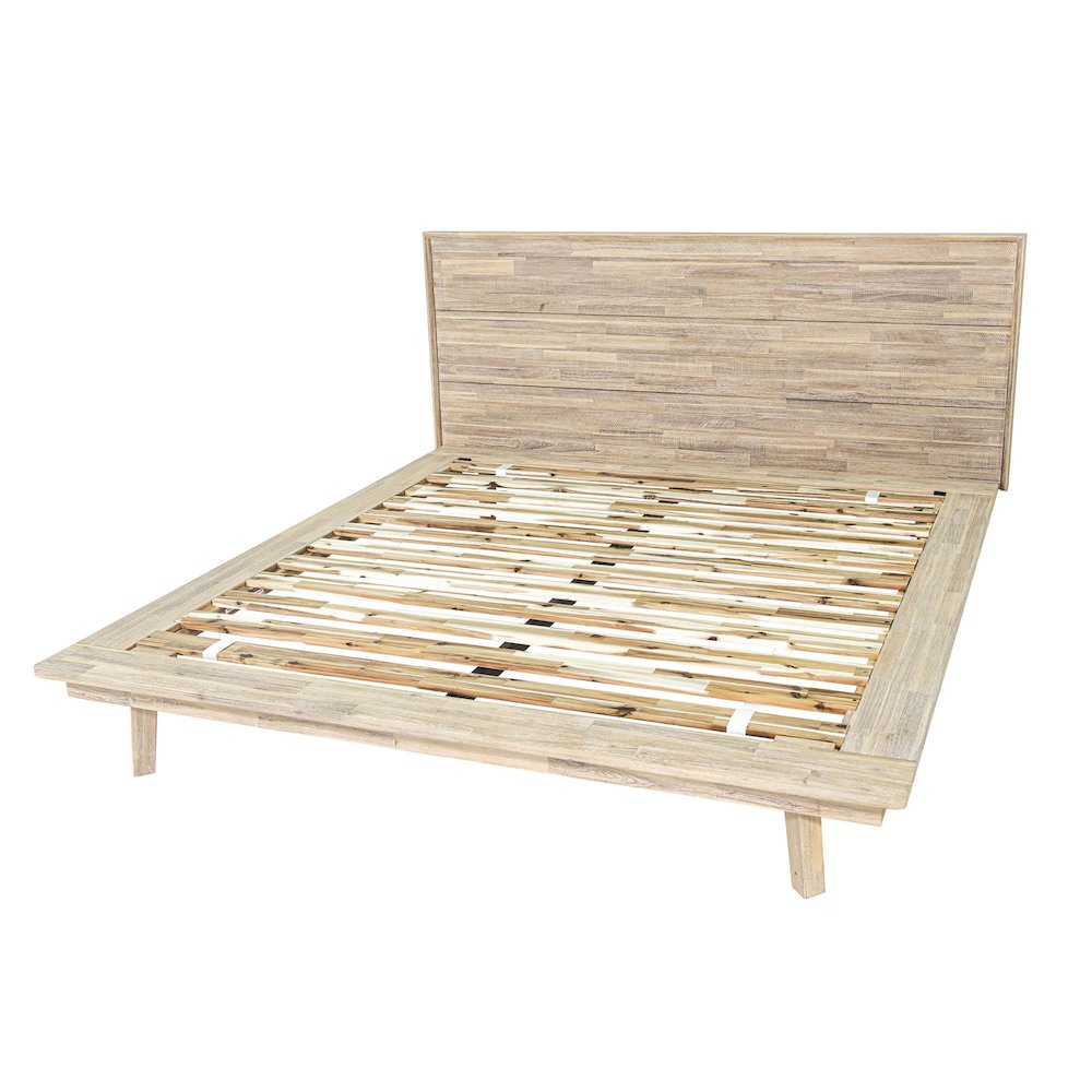 Gia King Bed - Light Driftwood. Picture 7