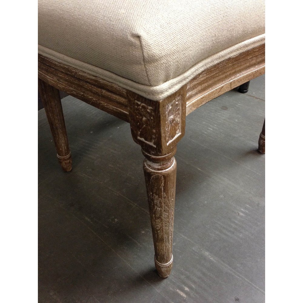 Napoleon Dining Chair w/ Cane Back - Antique Linen. Picture 7