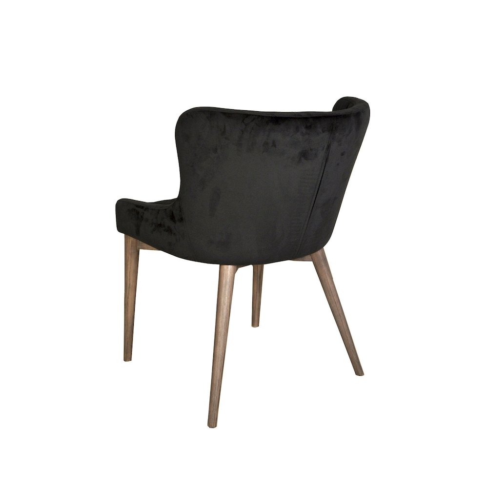 Mila Dining Chair - Black Velvet. Picture 12