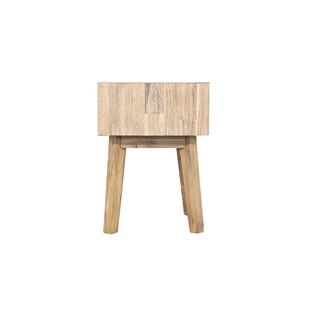 Gia 1 Drawer Nightstand - Light Driftwood. Picture 7