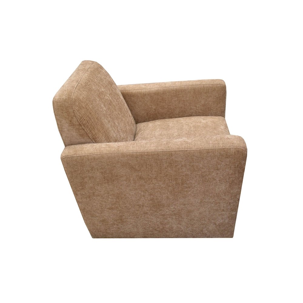 Cooper Swivel Club Chair - Latte Chenille. Picture 9