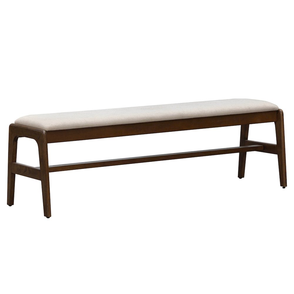Remix Upholstered Bench - Cream. Picture 1