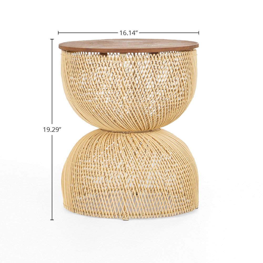 D-Bodhi Wave Side Table - Natural. Picture 8