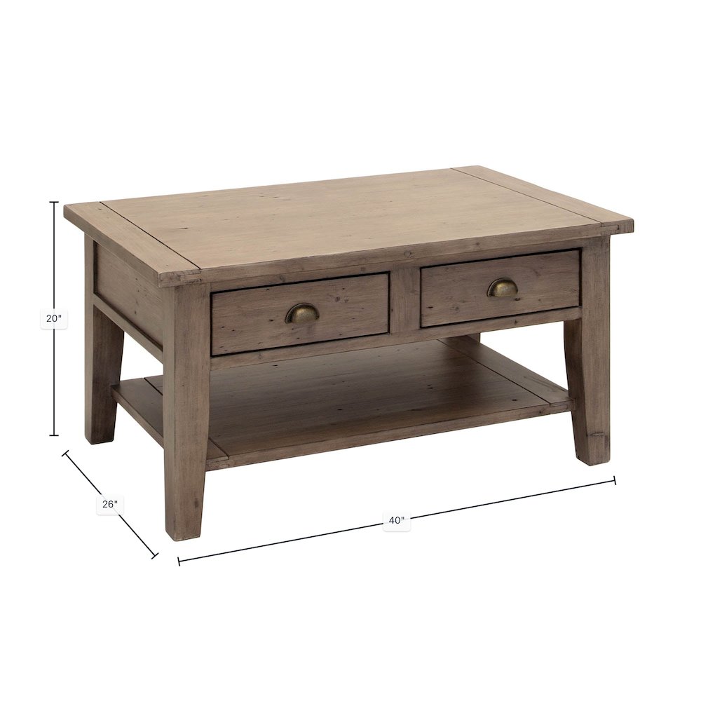 Irish Coast Small Coffee Table - Sundried. Picture 3