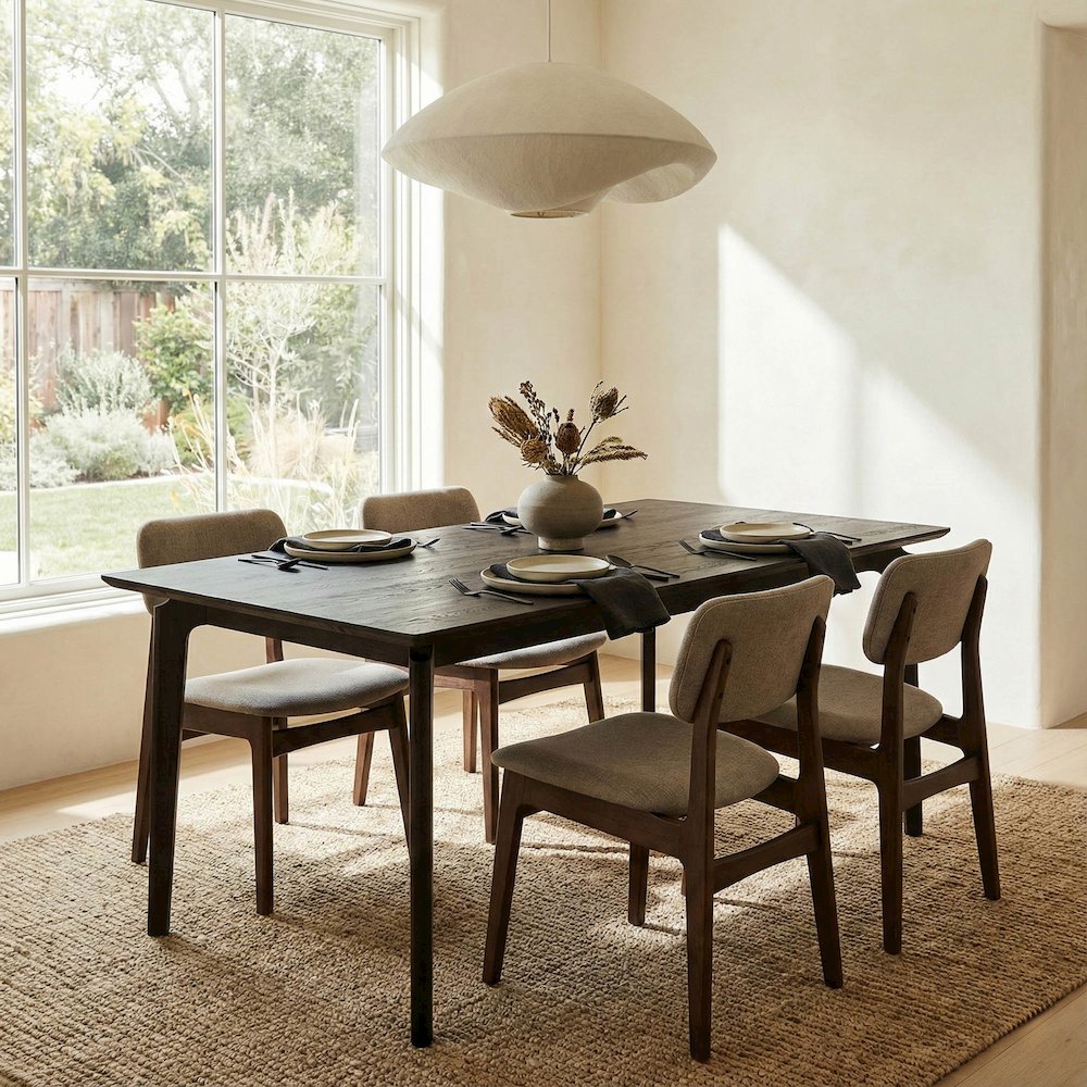 Kenzo Dining Table Small 60” – Black. Picture 2