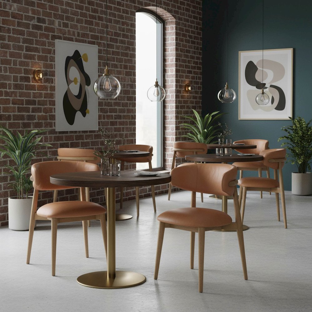 Milo Dining Chair - Hazelnut. Picture 2
