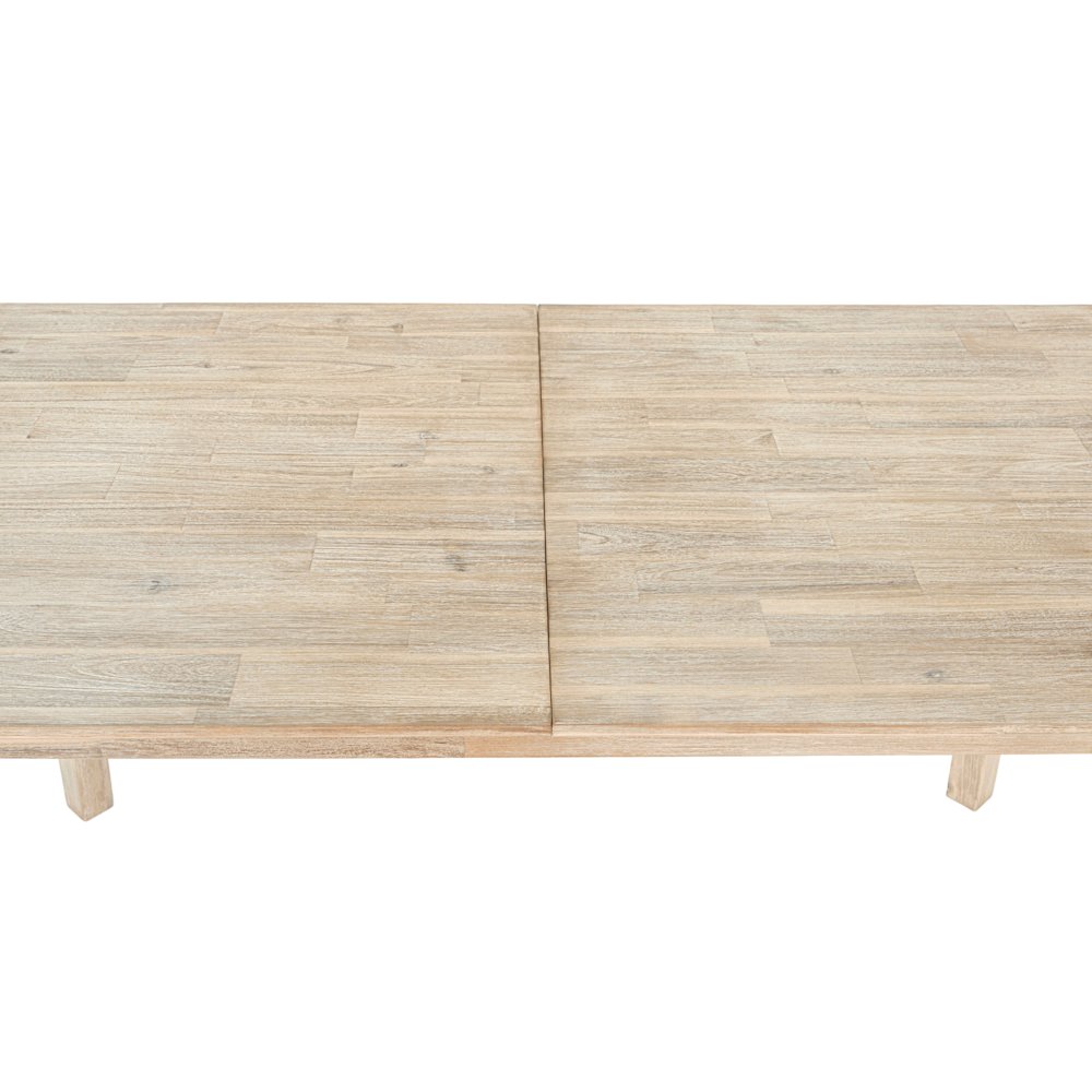 Gia Small Extension Dining Table with Butterfly System 55/71” - Light Driftwood. Picture 6