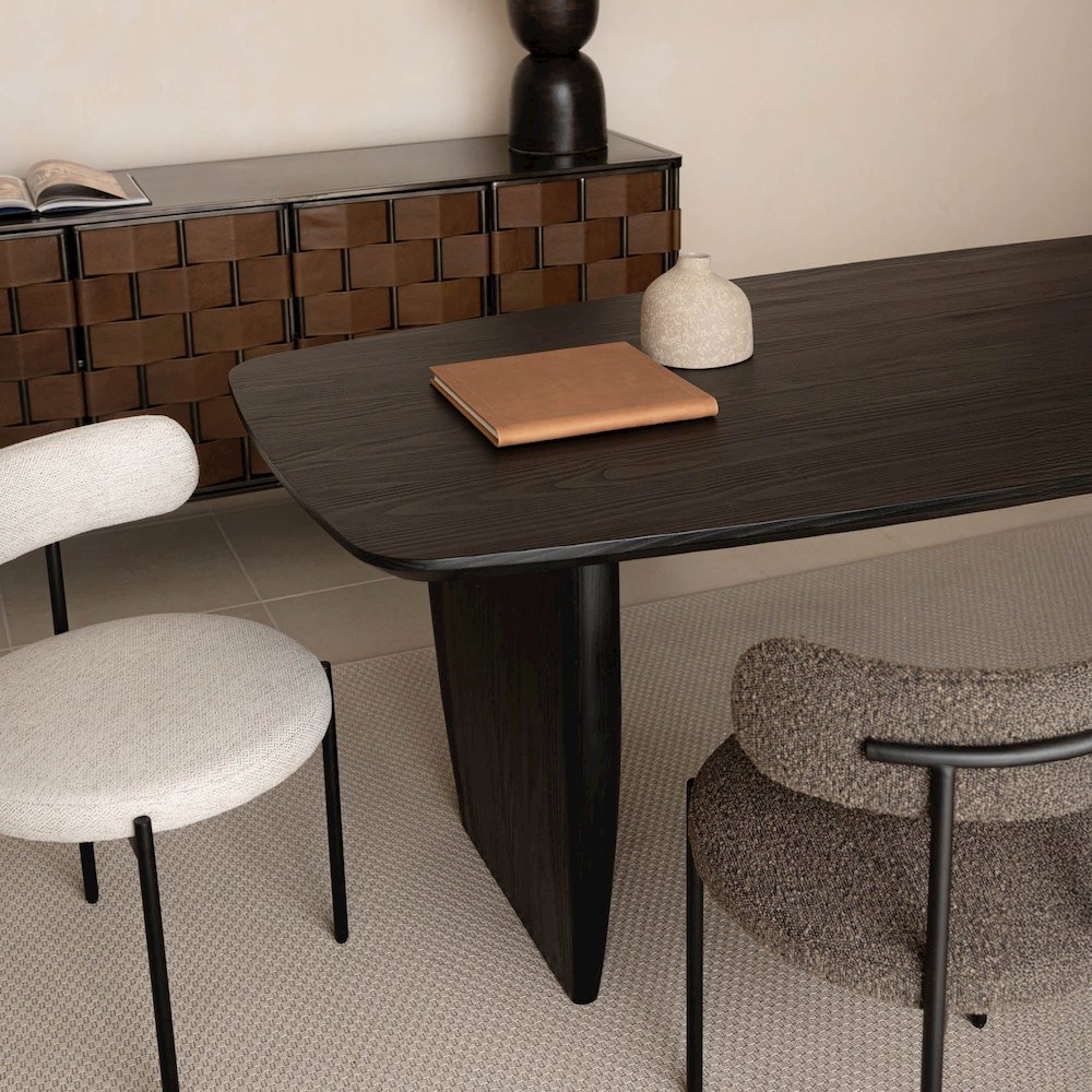 Tonic Dining Table - Black Oak. Picture 9