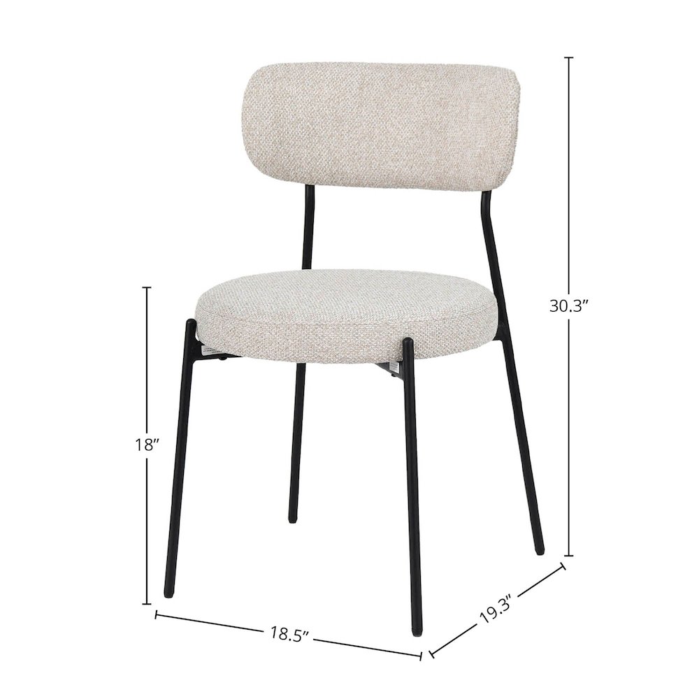 Kai Dining Chair - Bone White. Picture 3