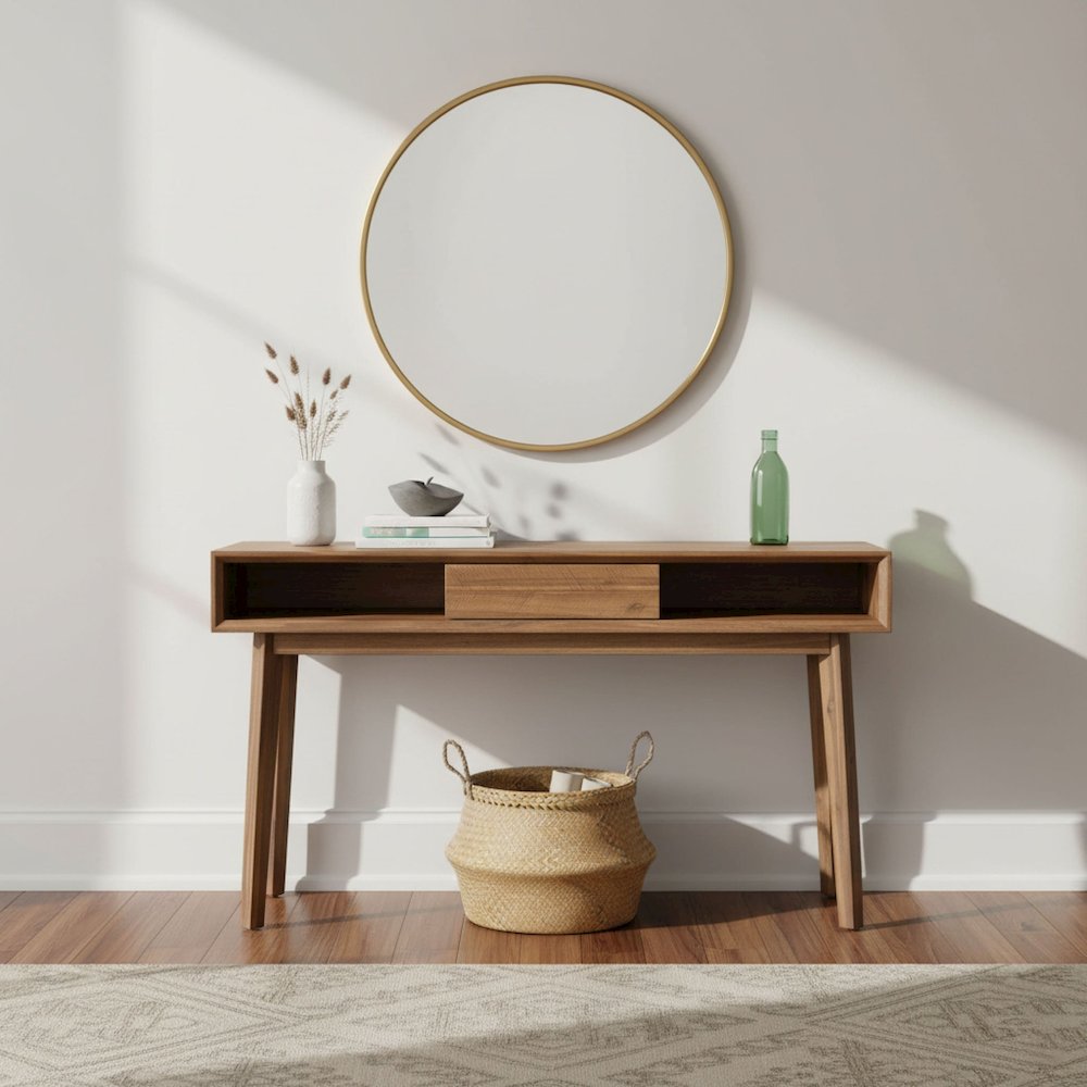 Gia Console Table - Warm Pecan. Picture 2