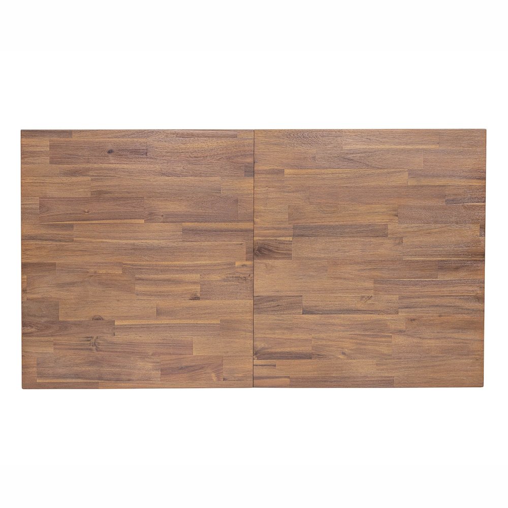 Gia Small Extension Dining Table with Butterfly System 55/71” - Warm Pecan. Picture 11
