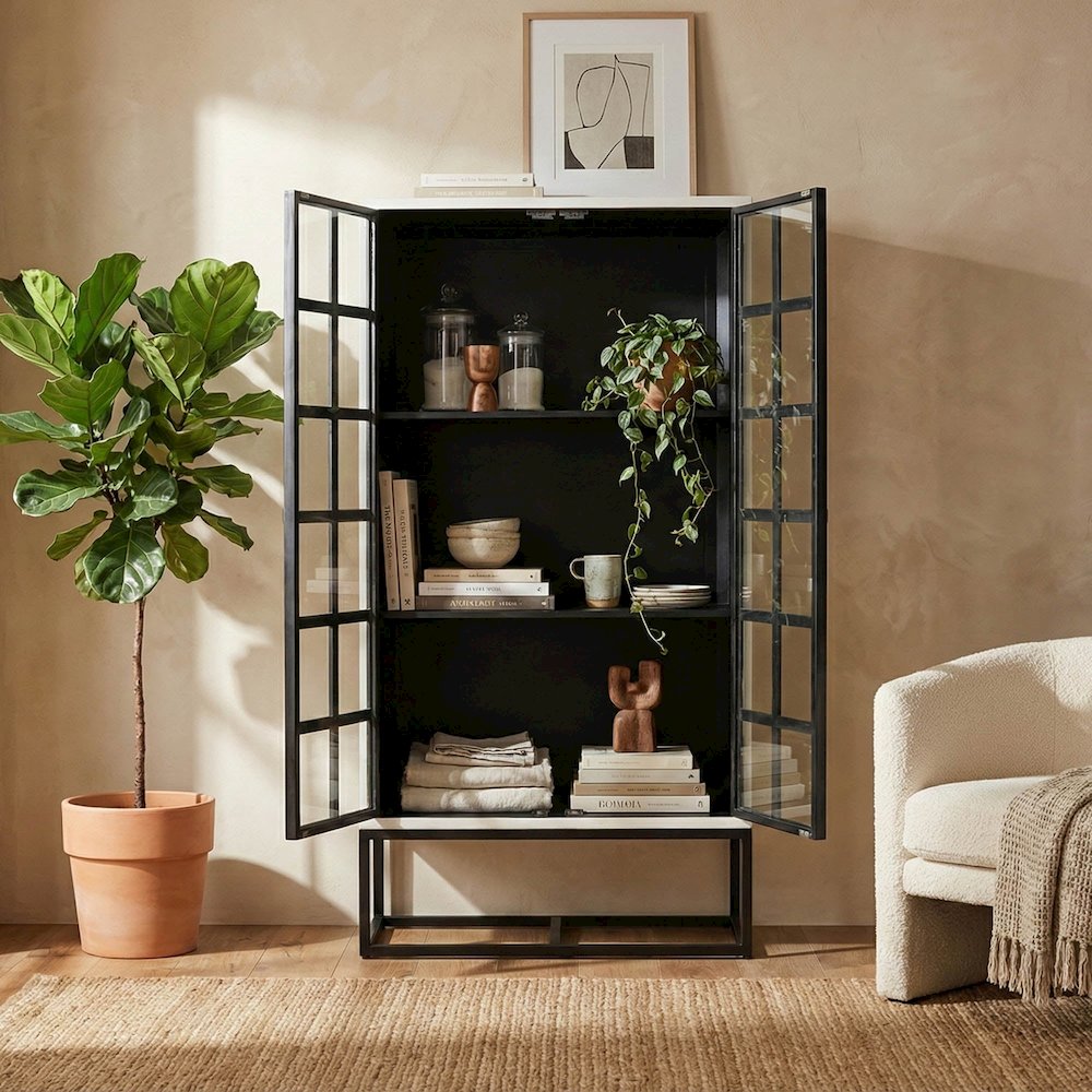 Caged Tall Cabinet. Picture 3