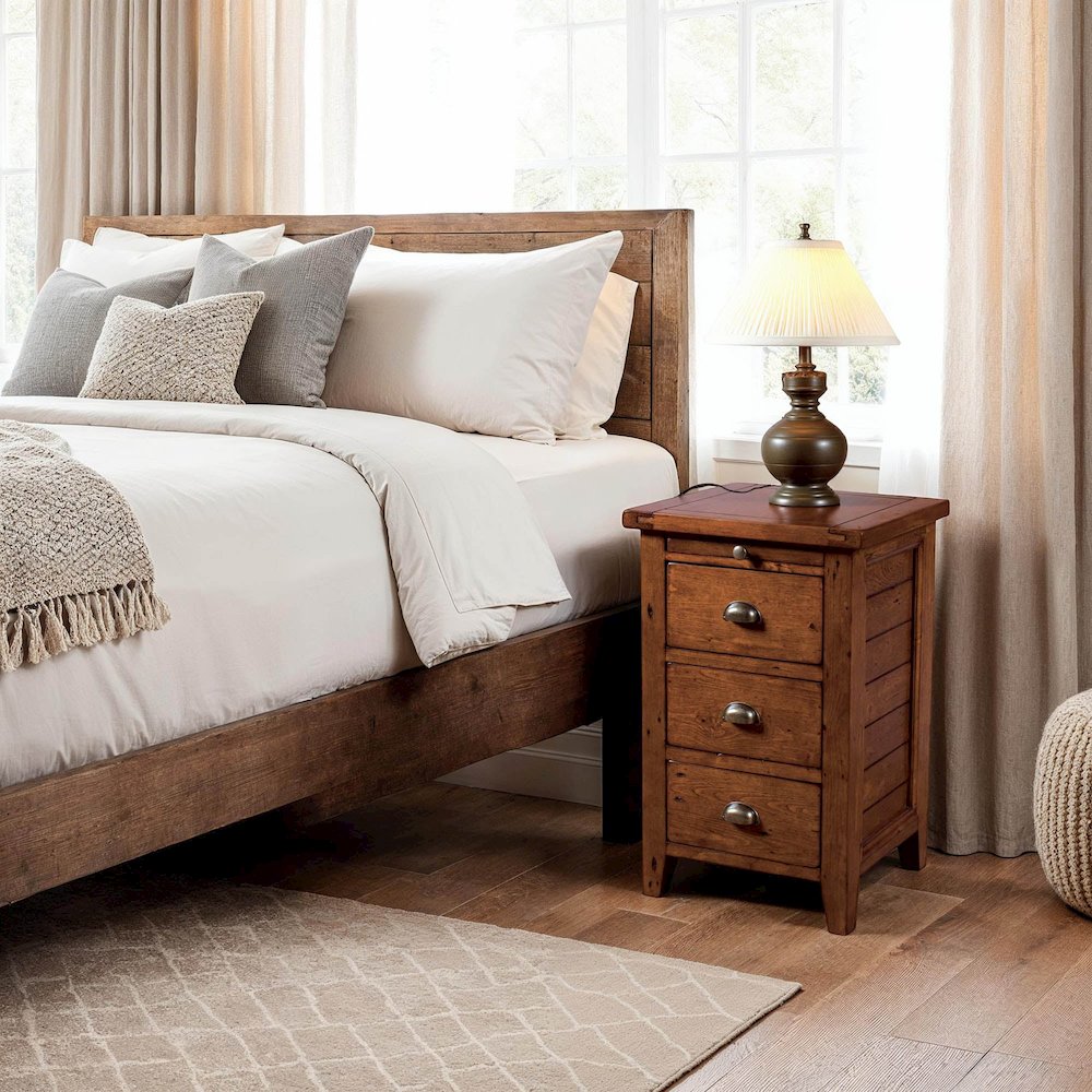 Irish Coast 3 Drw Nightstand - African Dusk. Picture 10