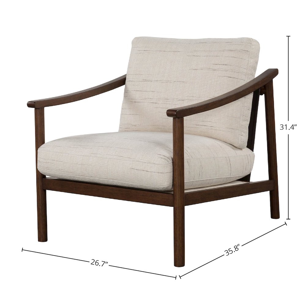 Bernard Club Chair - Shoji Cream. Picture 2