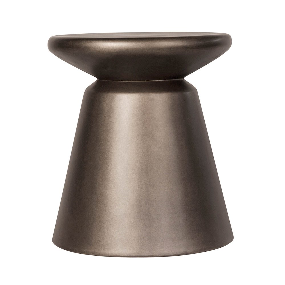 Concrete Mineral Side Table - Bronze. Picture 4