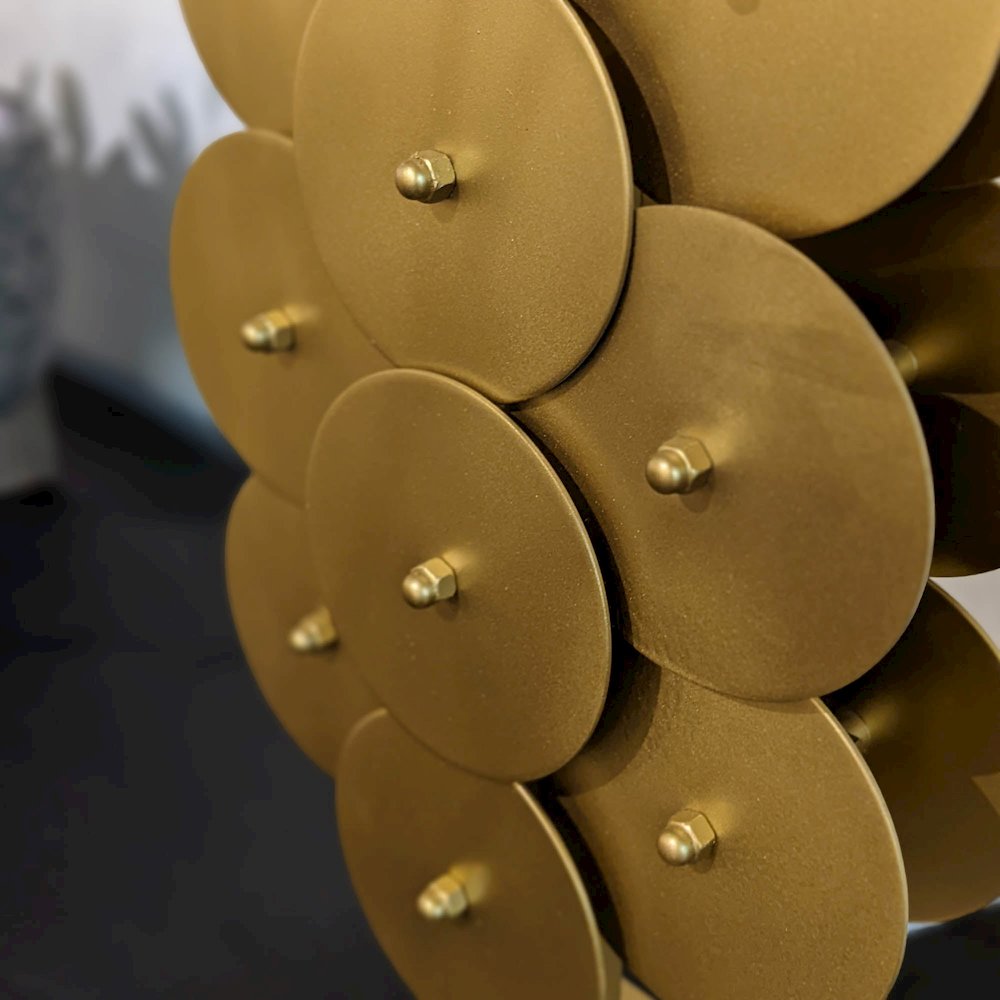 Skye Brass Disc Lamp. Picture 7