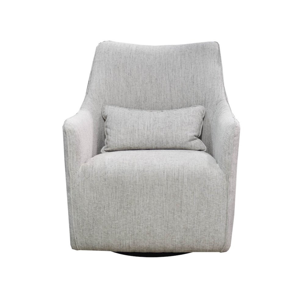 Lilith Swivel Chair - Woven Linen. Picture 3
