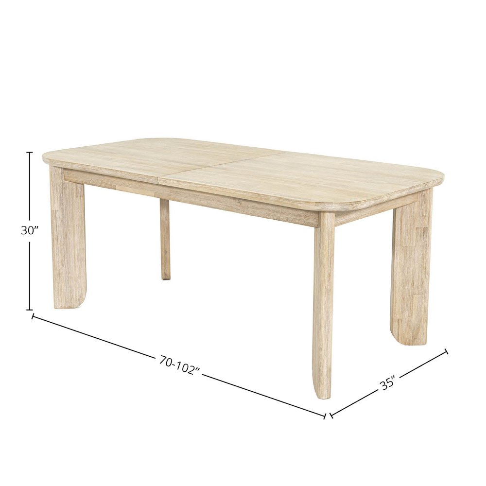 Haru Extension Dining Table (70"/102"). Picture 3