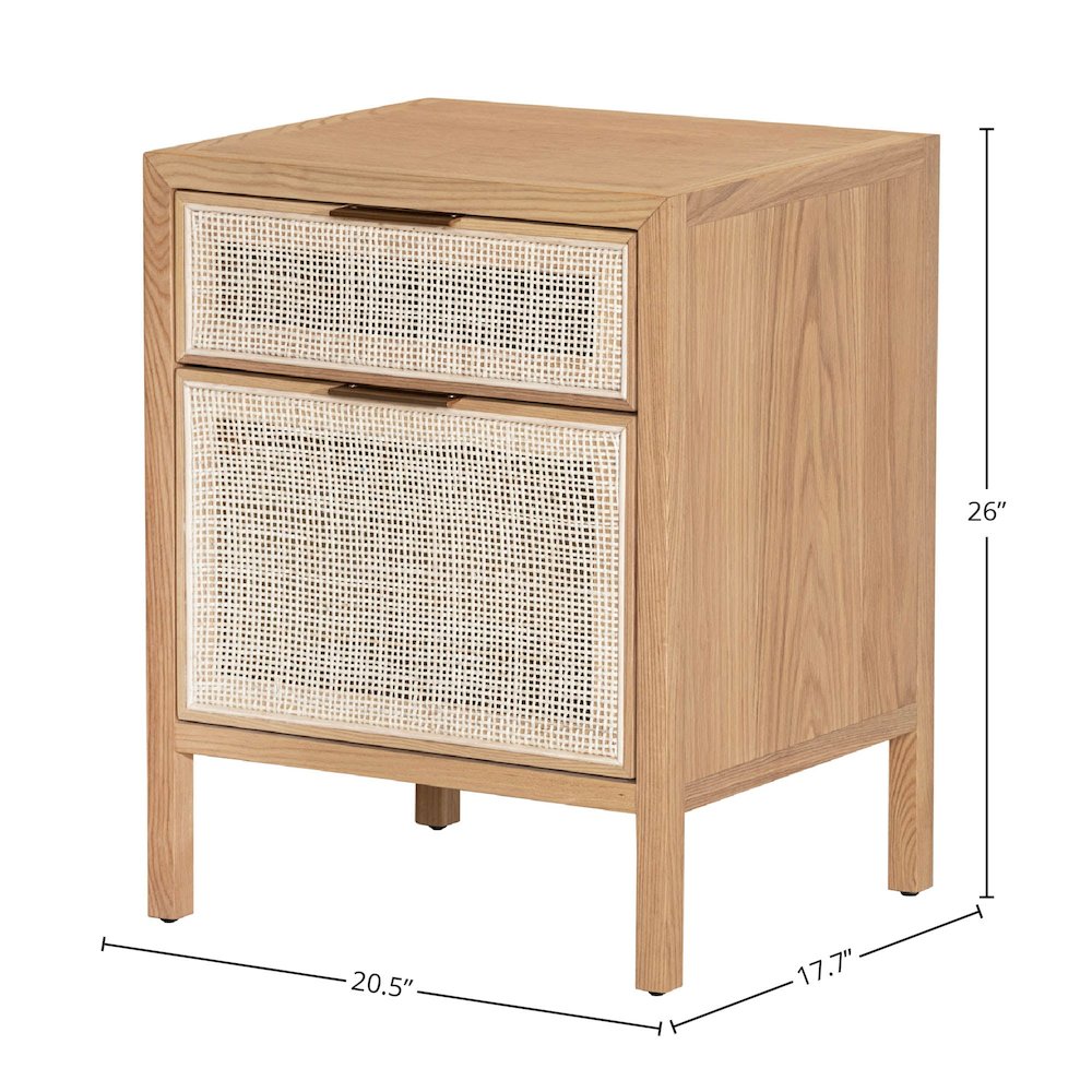 Rattan Filing Cabinet - Natural. Picture 2