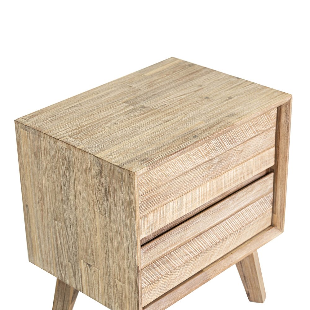 Gia 2 Drawer Nightstand - Light Driftwood. Picture 16