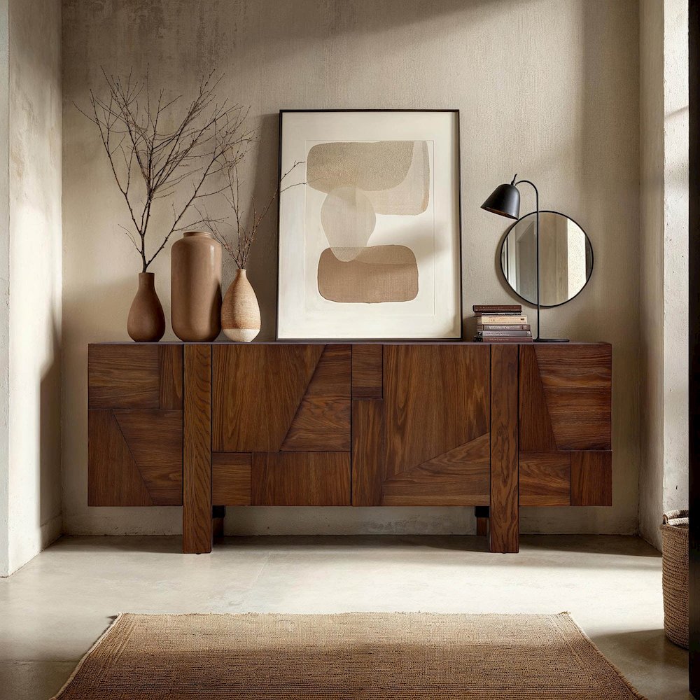 Abstract 4 Door Sideboard. Picture 2