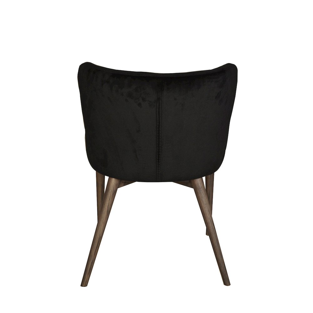 Mila Dining Chair - Black Velvet. Picture 13