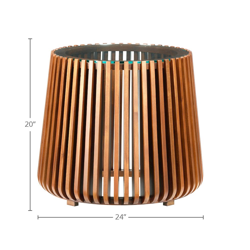 Bungalow Side Table - Honey Brown. Picture 3