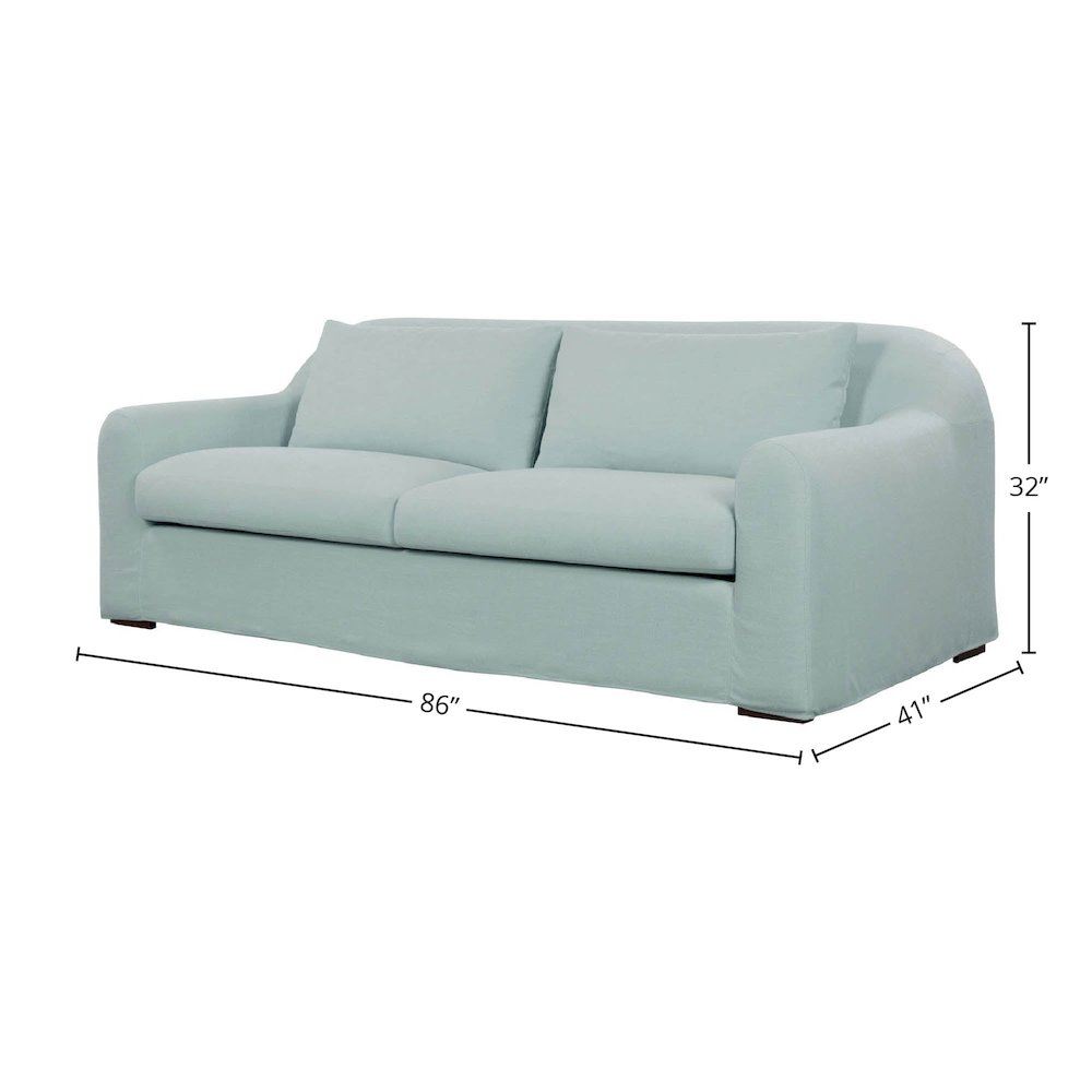 Harper Slipcover Sofa - Linen Sky. Picture 2