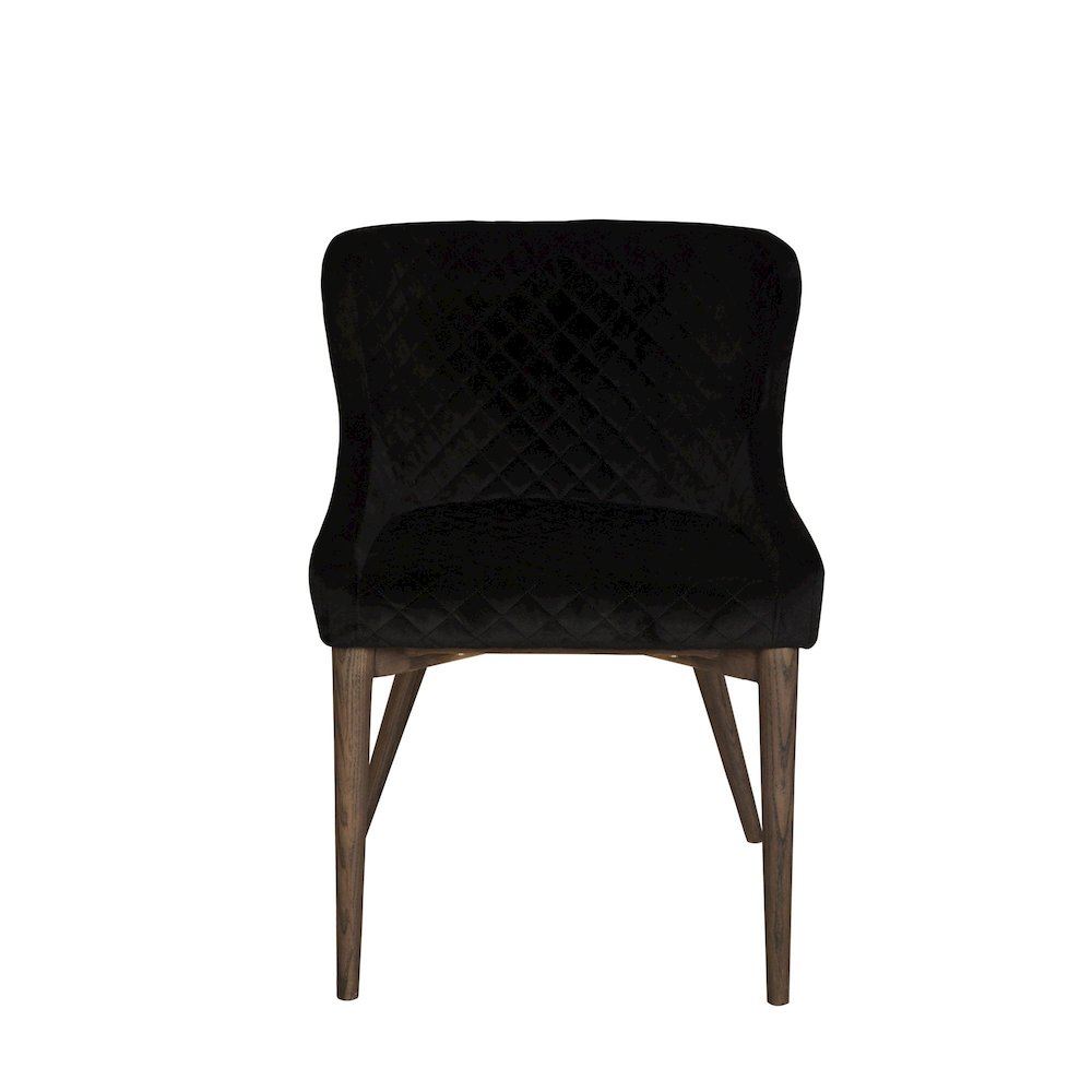 Mila Dining Chair - Black Velvet. Picture 9