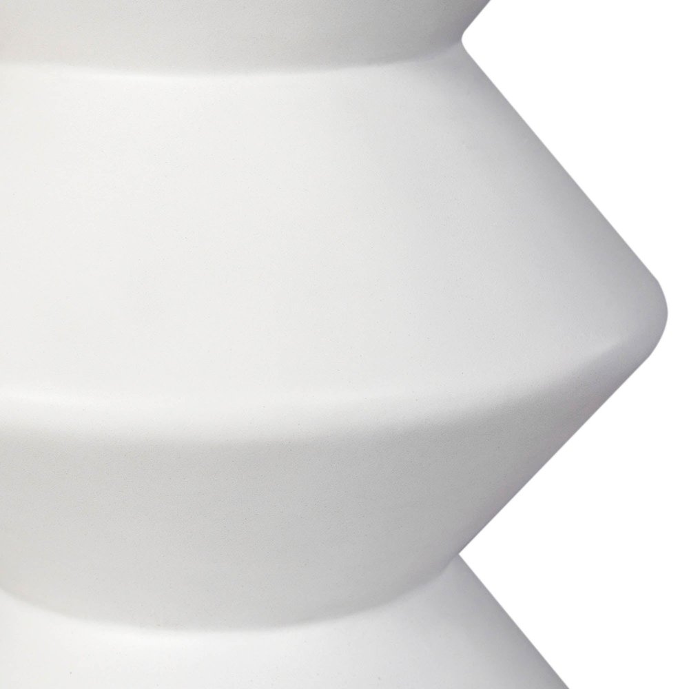 Concrete Inverted Side Table - White. Picture 9