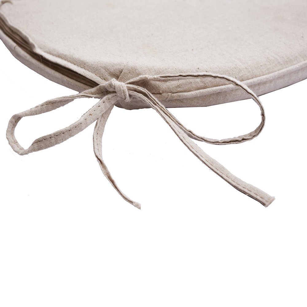 Seat Cushion for Cross Back Chair - Linen. Picture 2