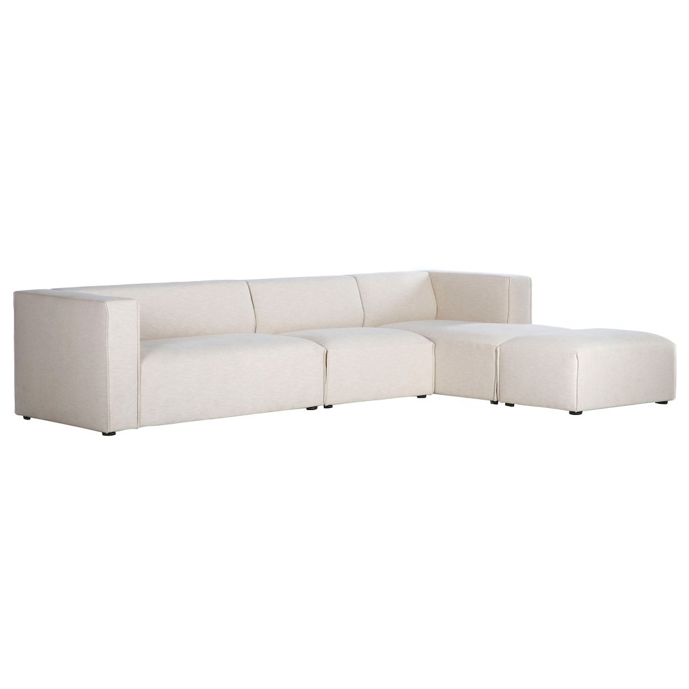 Premium Right Modular Sectional with Ottoman. Picture 1
