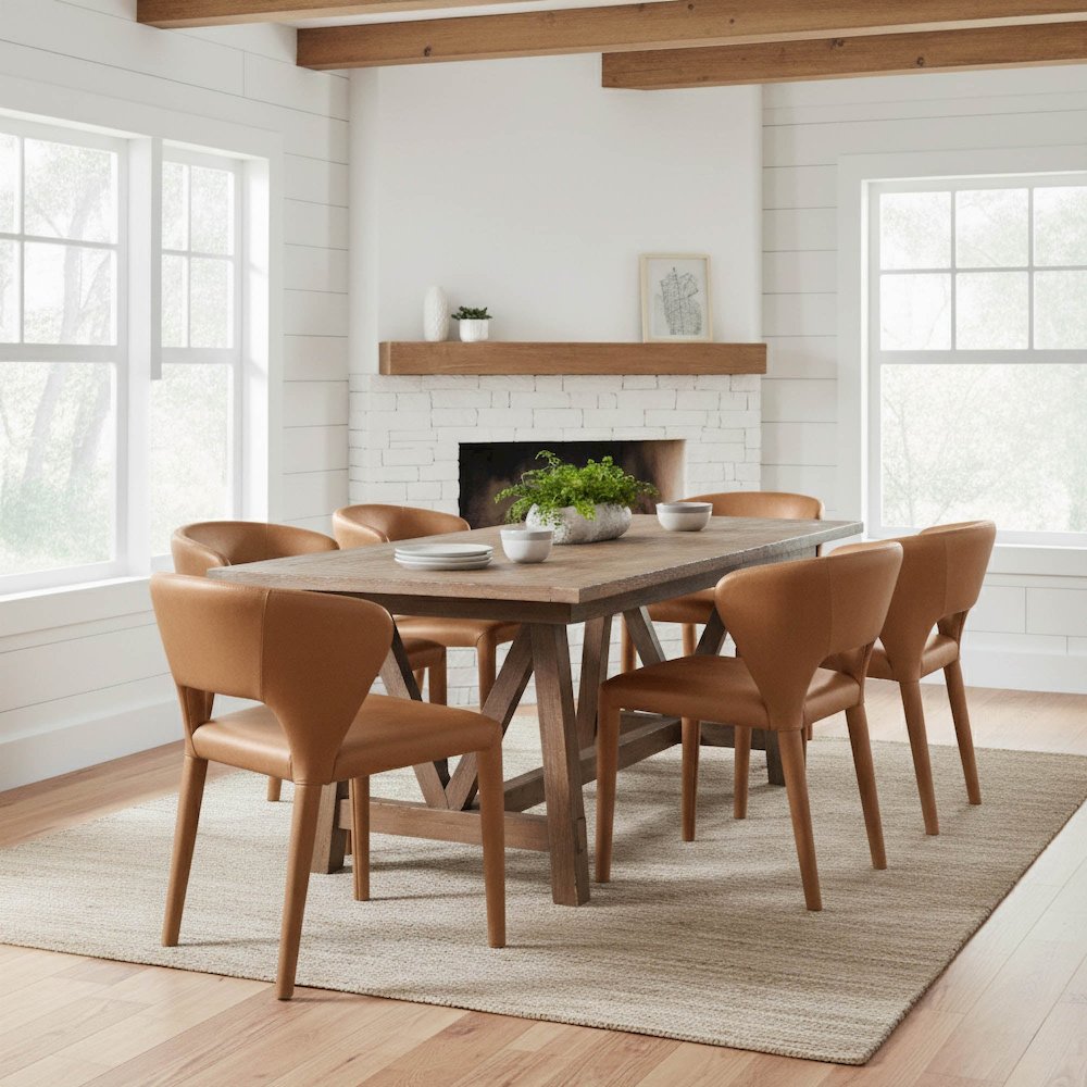 Dakota Dining Chair - Tan. Picture 2