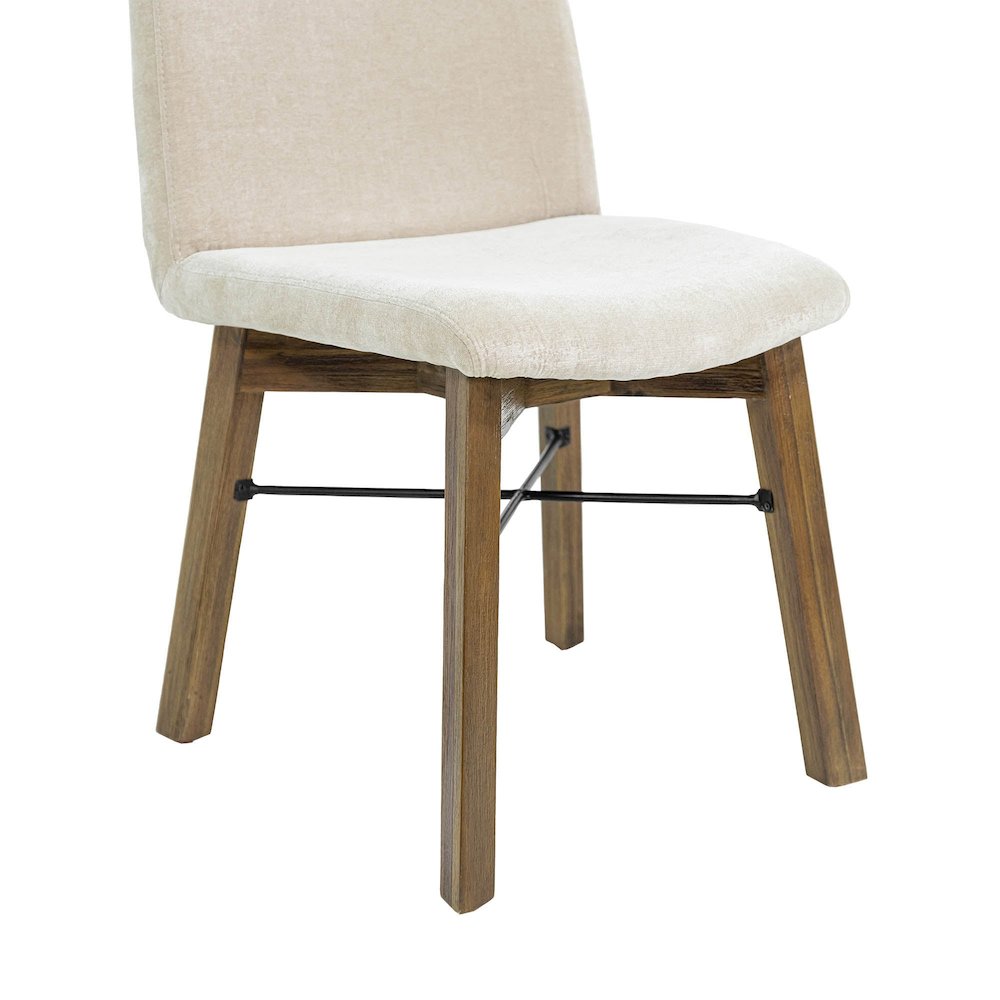 Gia Dining Chair - Warm Pecan - Sand. Picture 12