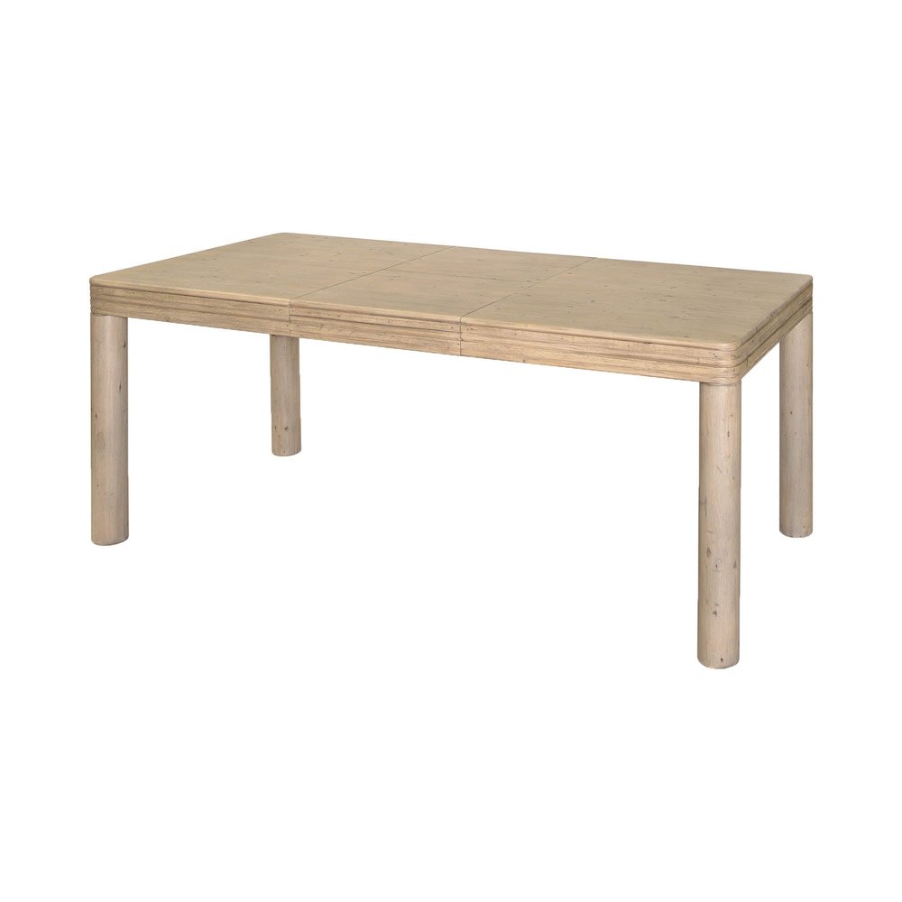 Opera Extension Dining Table (55"/74.8") - Scrubbed Teak. Picture 1