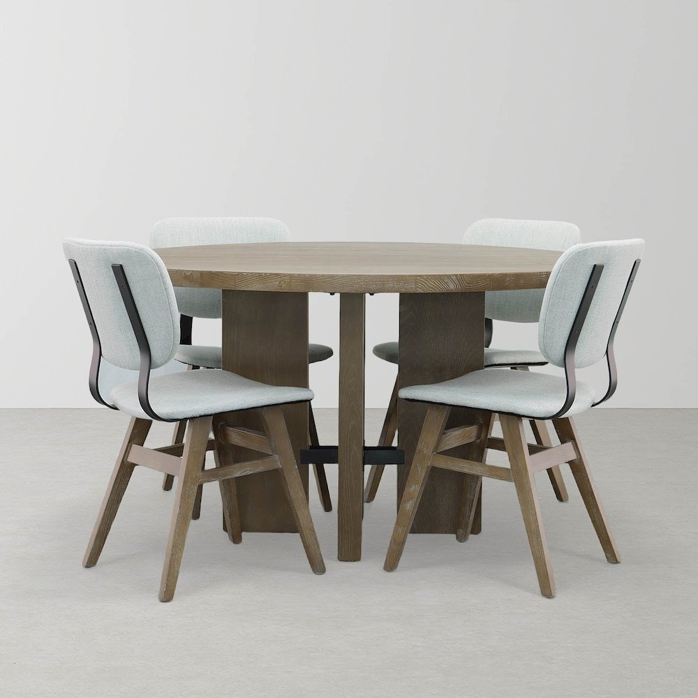 Fraser Dining Chair - Tweed Haze. Picture 9