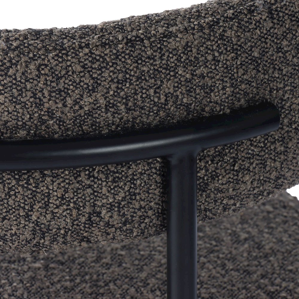 Cleo Dining Chair - Brown Boucle. Picture 9