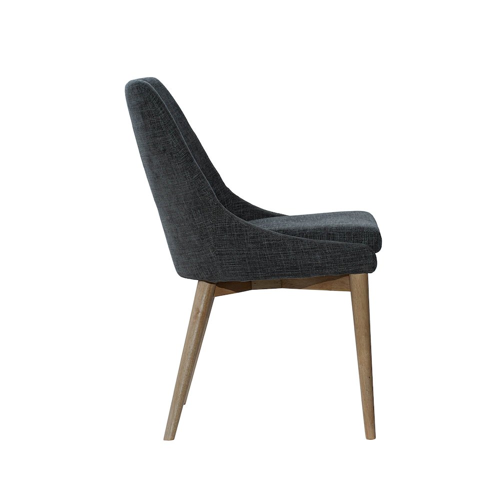 Fritz Side Dining Chair - Slate with Natural Leg. Picture 6