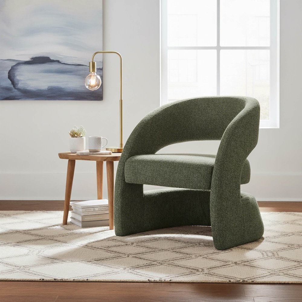 Virgo Club Chair - Verde. Picture 2