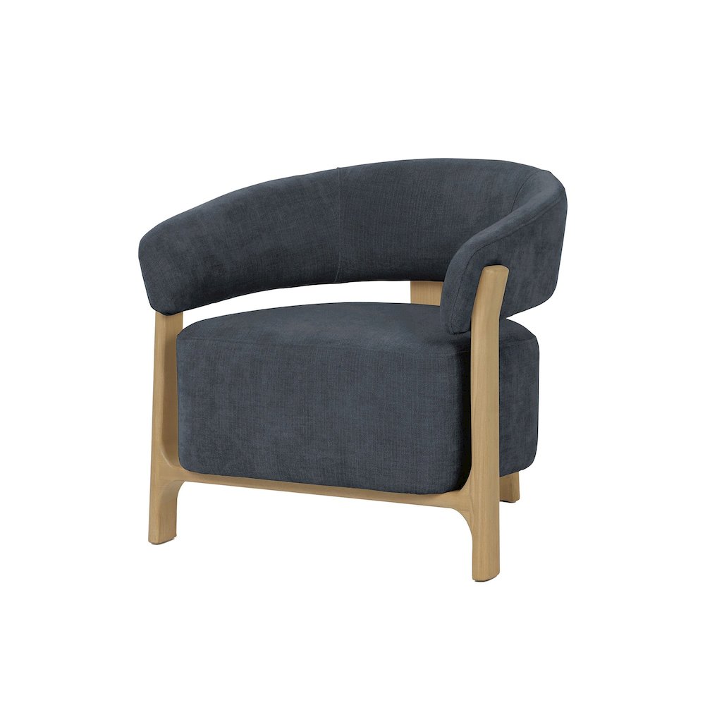 Harlow Club Chair - Spruce Grey Chenille. Picture 1