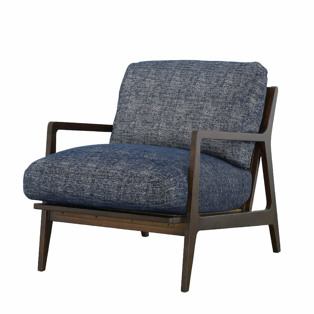 Las Vegas Lawrence Arm Chair - Royal Navy. Picture 1