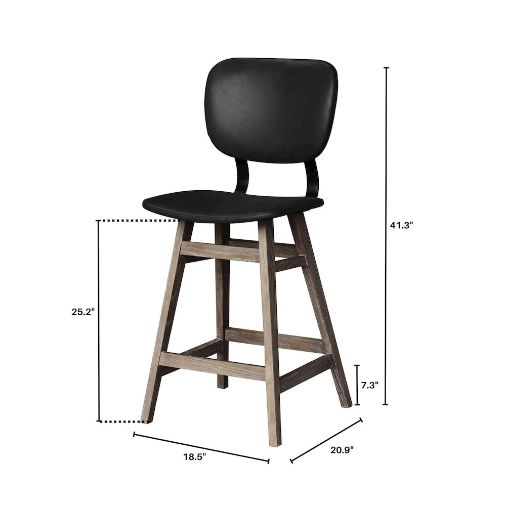 Fraser Counter Stool - Antique Black. Picture 5
