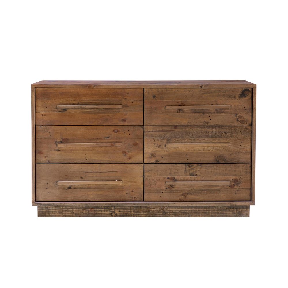 Nevada 6 Drawer Dresser - Dark Driftwood. Picture 4