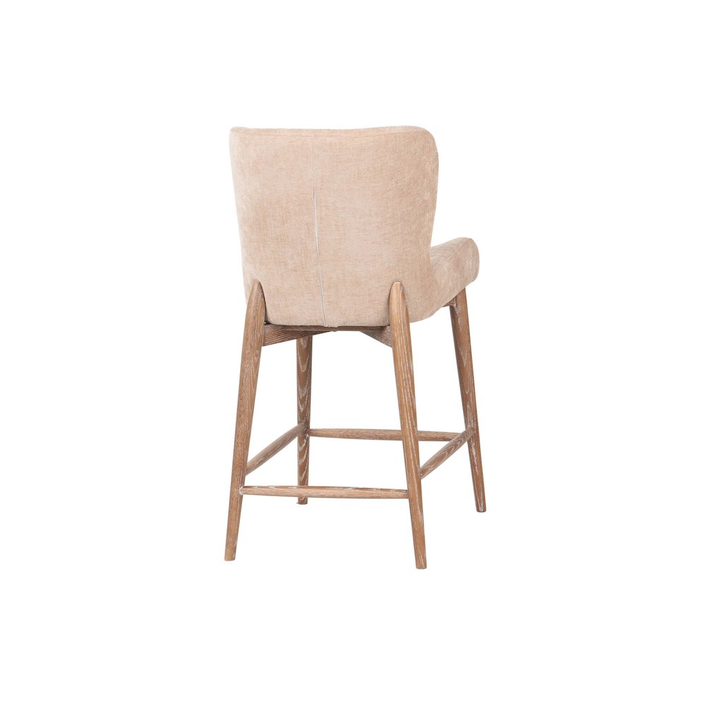 Uffizi Counter Stool - Champagne Chenille. Picture 6
