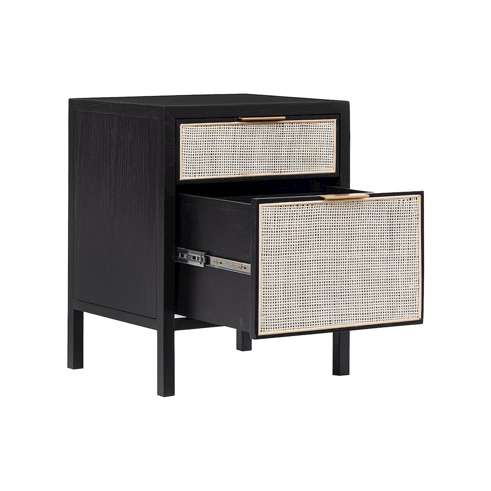 Rattan Filing Cabinet - Ebony. Picture 5